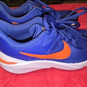 Nike Vibrant Blue and Orange Athletic Shoes